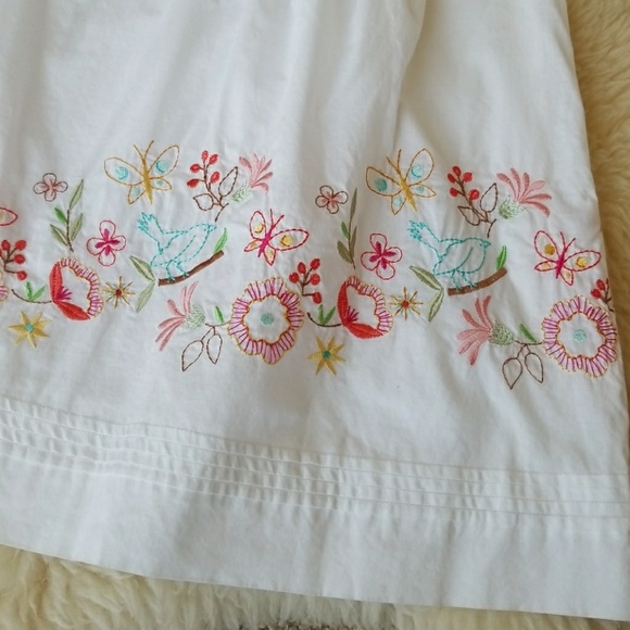 Rafaella Dresses & Skirts - 🌹 Bluebird Embroidered A-line Skirt 🌹